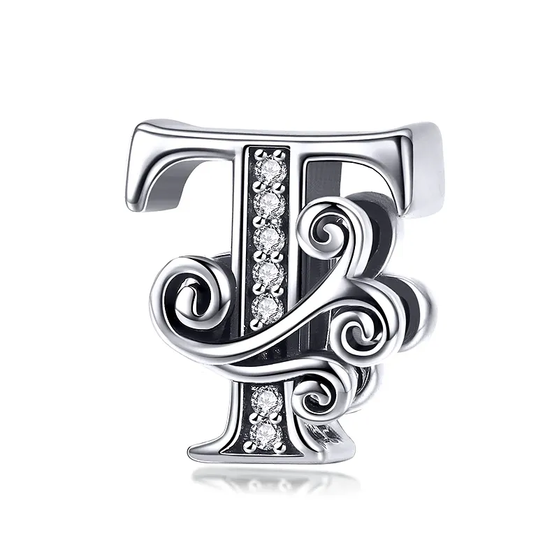 Elegance Vintage Letter T Charm