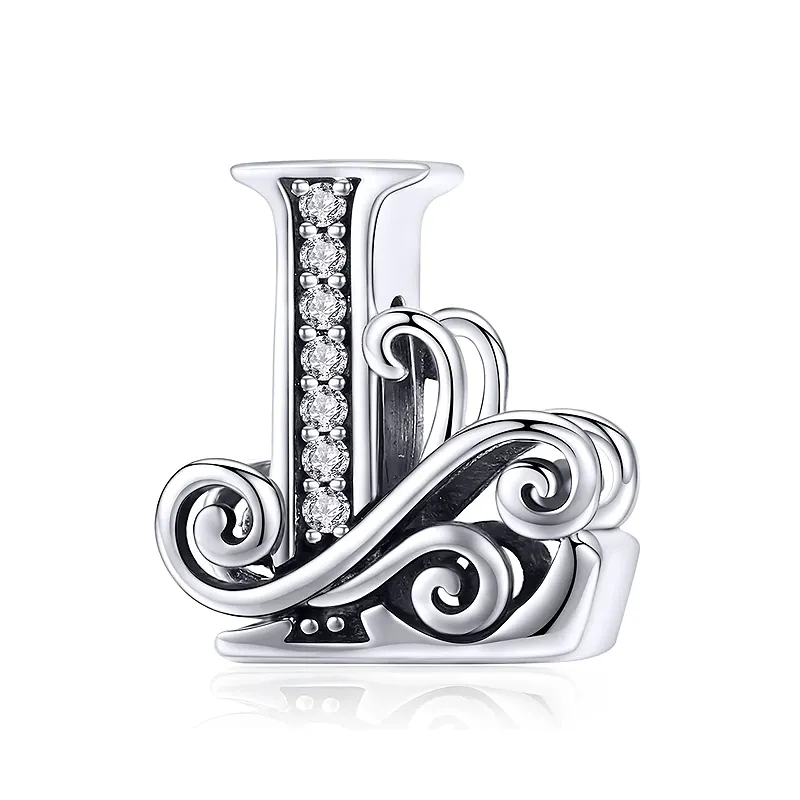 Elegance Vintage Letter L Charm