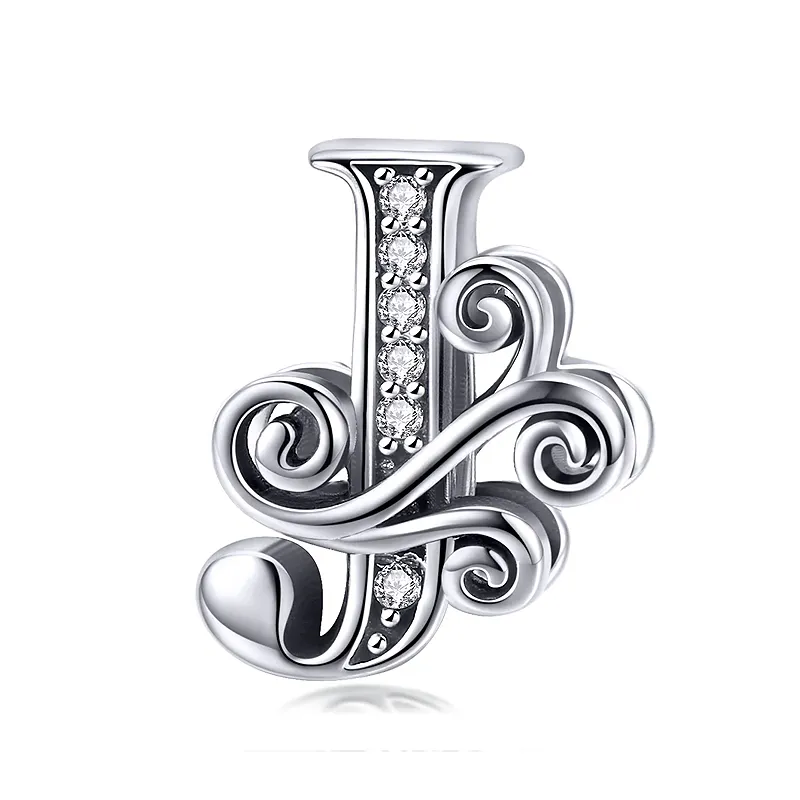 Elegance Vintage Letter J Charm