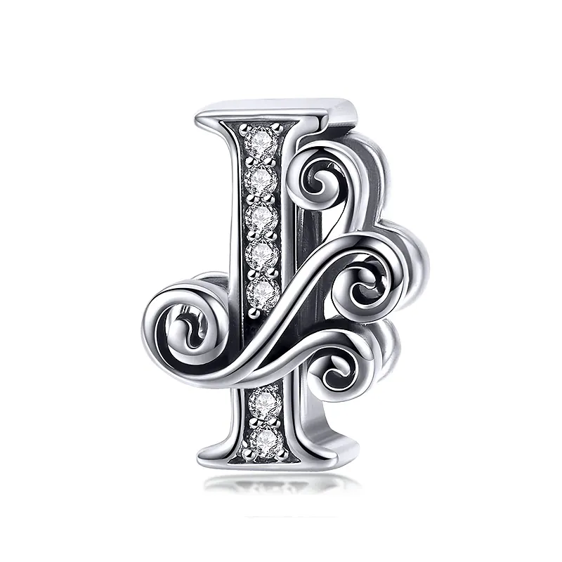 Elegance Vintage Letter I Charm