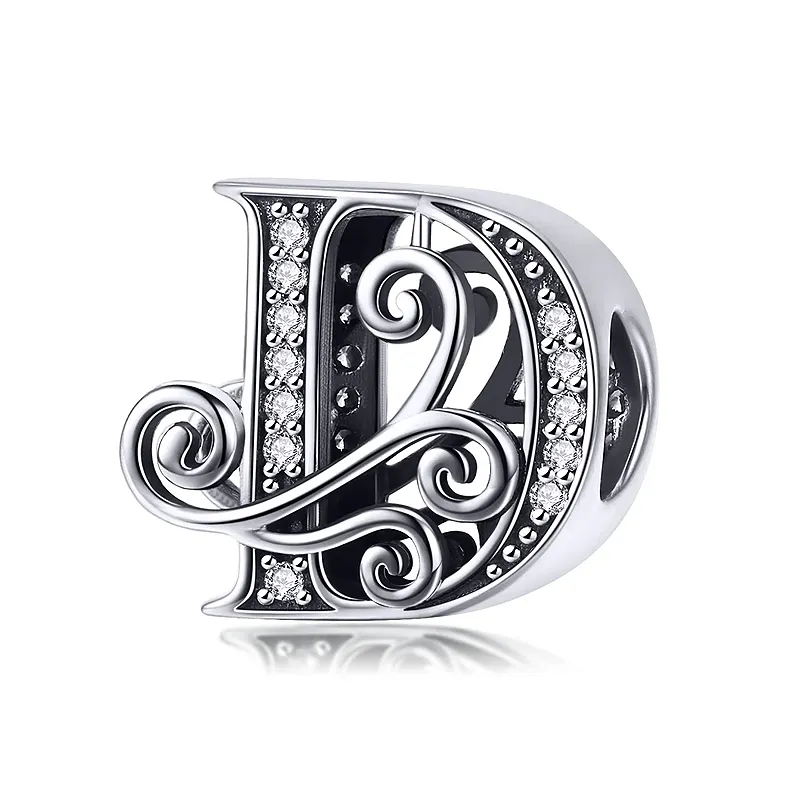 Elegance Vintage Letter D Charm