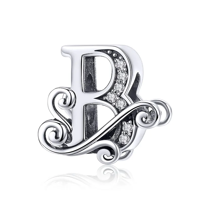 Elegance Vintage Letter B Charm