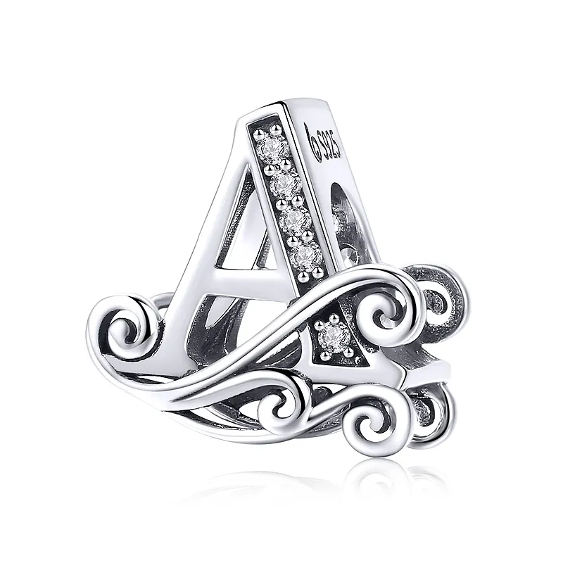 Elegance Vintage Letter A Charm