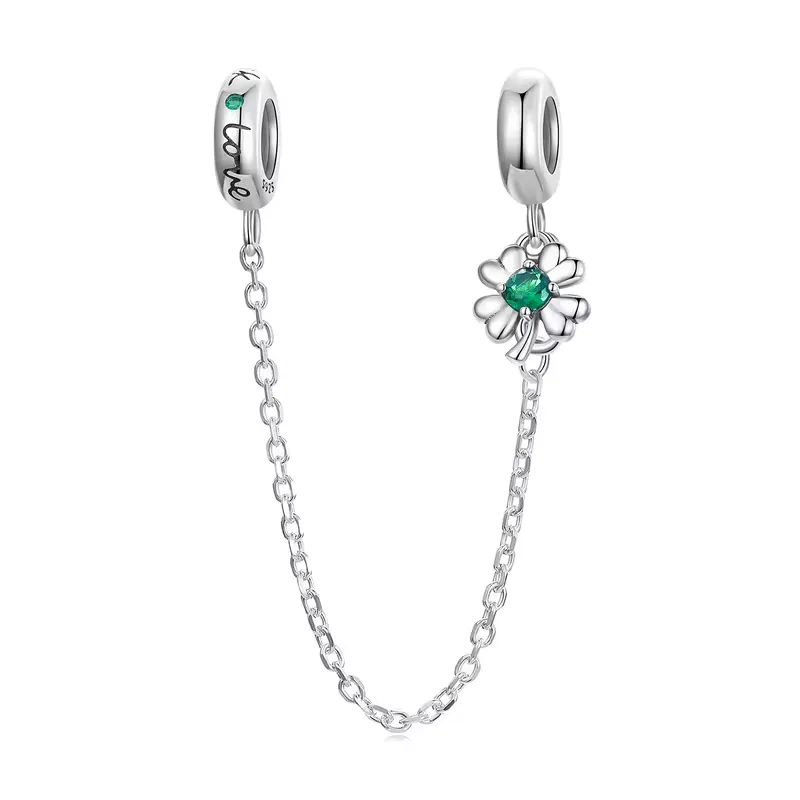 Elegance Lucky Clover Safety Chain