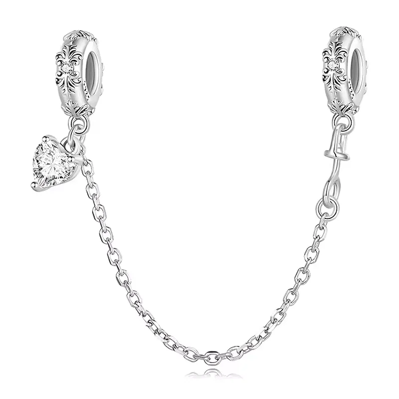 Elegance Love Heart Safety Chain