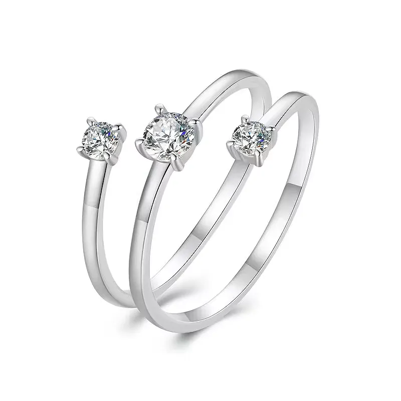 Elegance Moissanite Coil Ring - Rings