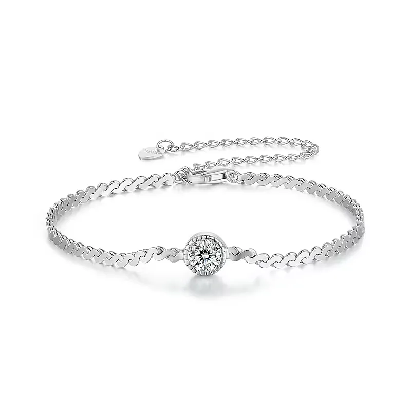 Elegance Moissanite Omega Bracelet - Bracelets