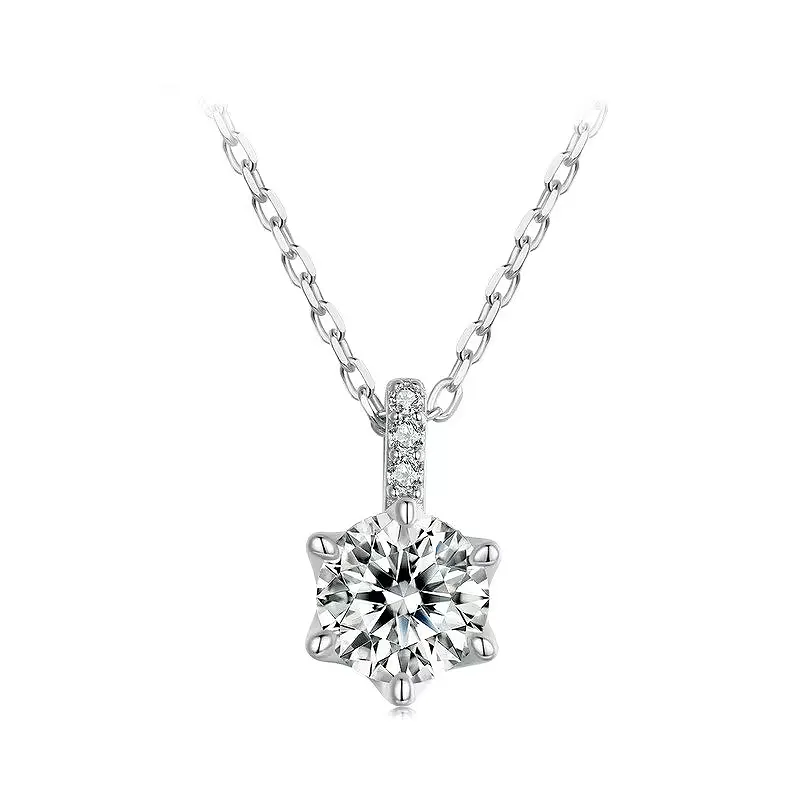 Elegance Sparkling Moissanite Necklace - Necklaces