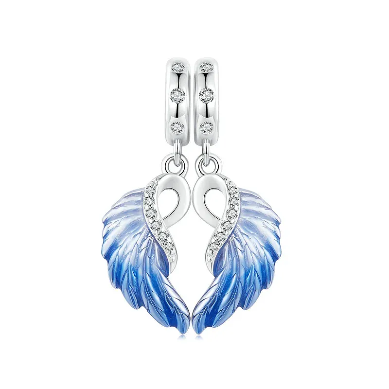 Elegance Blue Wings Charm