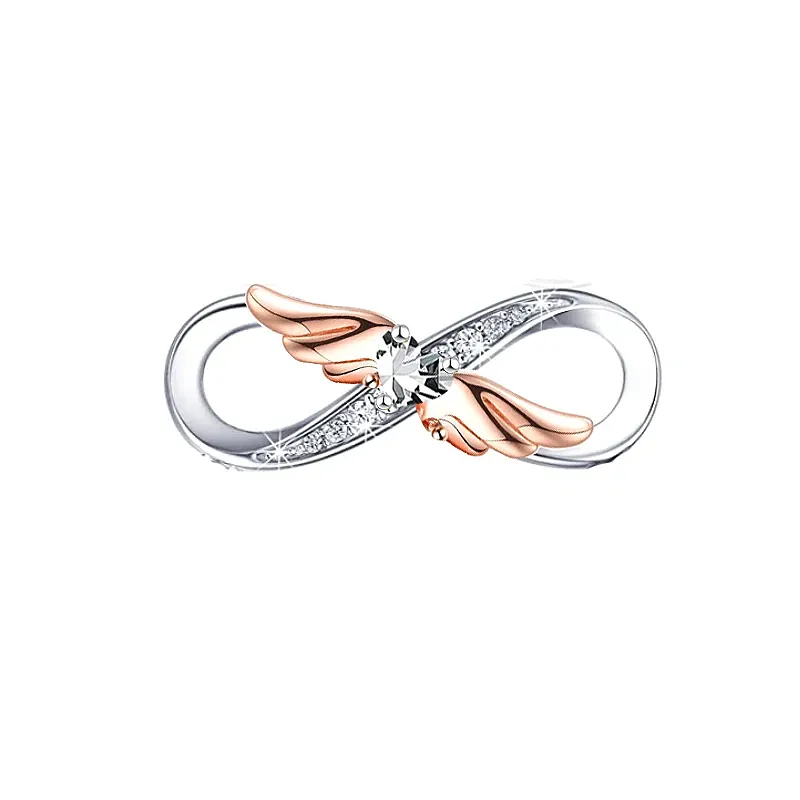 Elegance Angel Wings Infinity Charm