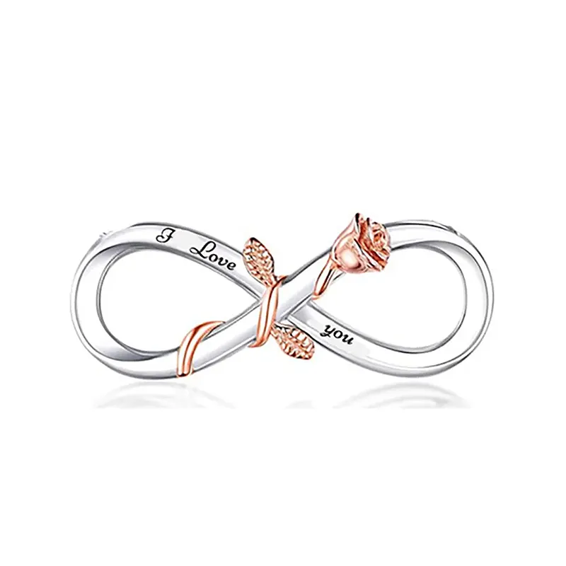 Elegance Rose Infinity Love Charm