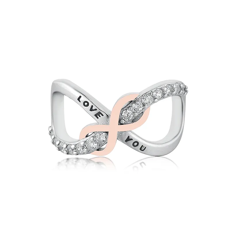 Elegance Double Infinity Love Charm