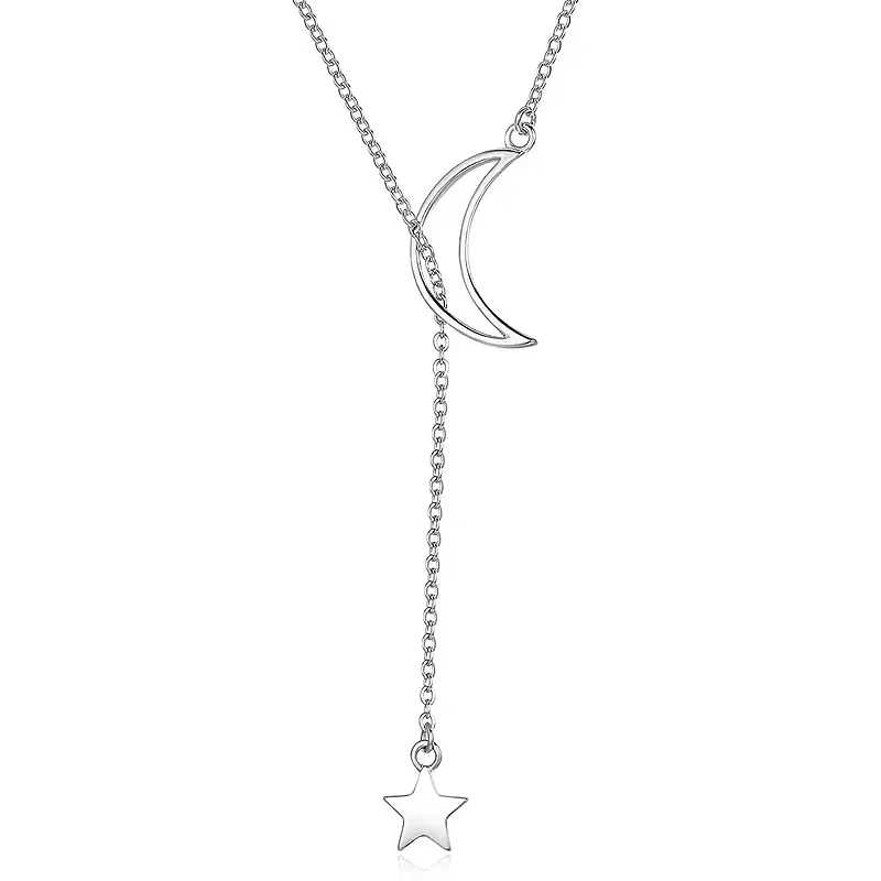 Elegance Moon & Star Necklace