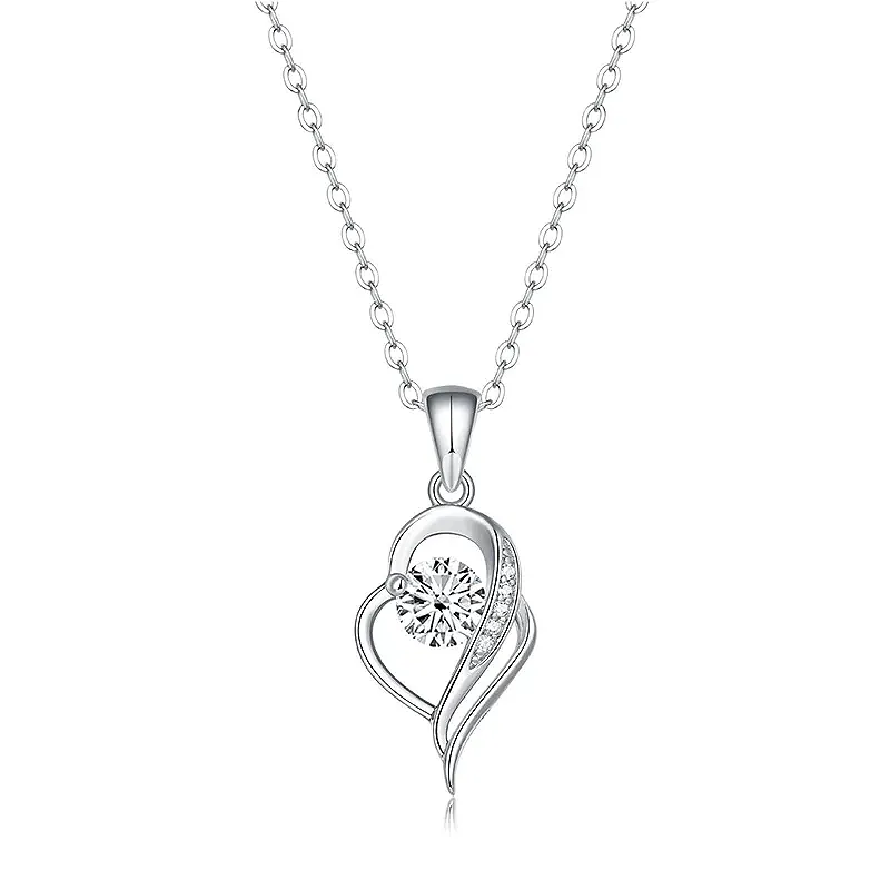 Elegance Moissanite & Zirconia Necklace - Clear Necklaces