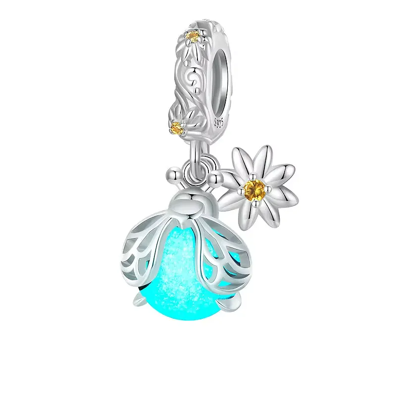 Elegance Lucky Firefly Glow-In-Dark Charm