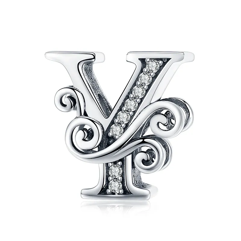 Elegance Vintage Letter Y Charm